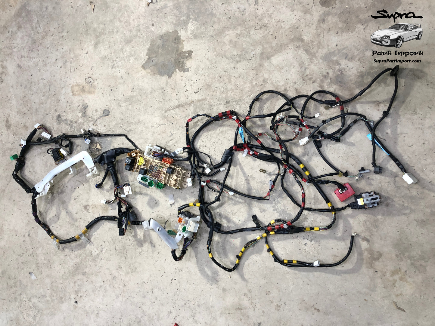 JZA80 Supra RHD JDM GZ-Spec Prefacelift Interior Wiring with Fuse Box and Electronic Modules