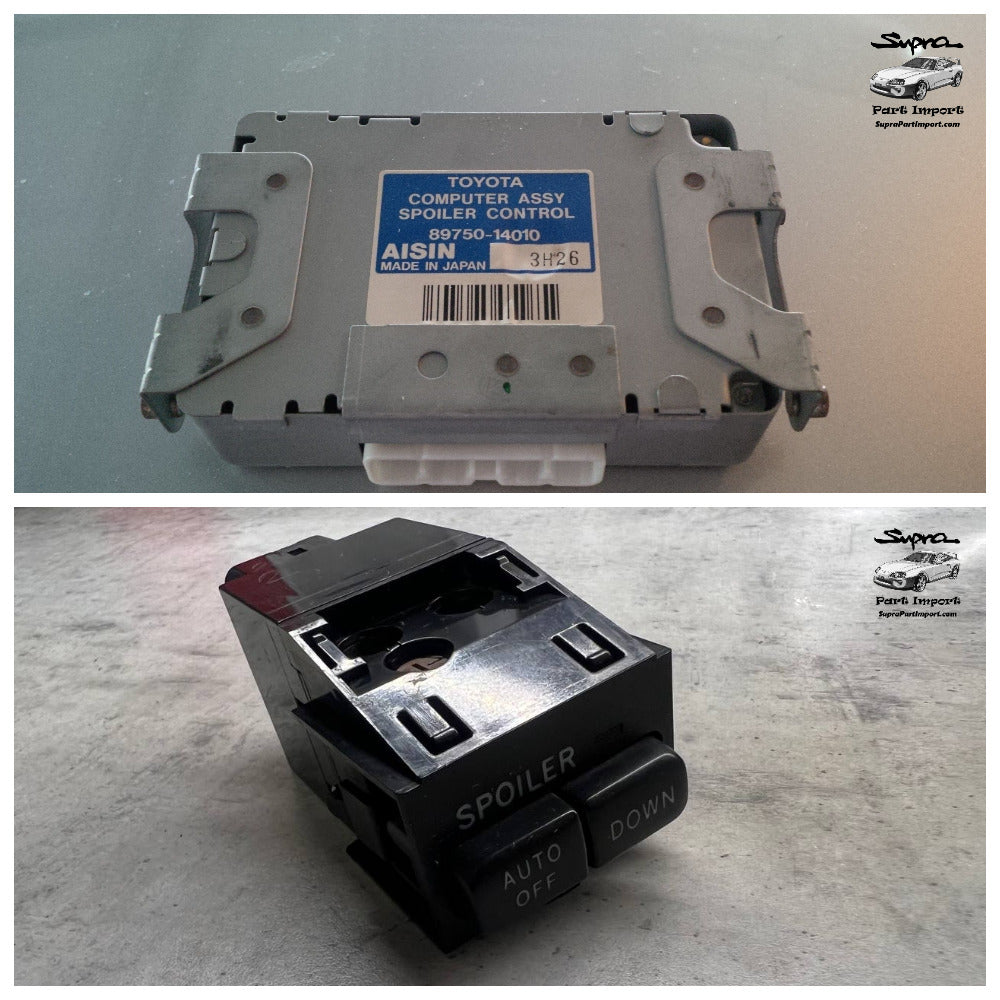 JZA80 Supra Genuine OEM Active Spoiler ECU + Button Kit (89750-14010 + 84865-14010)