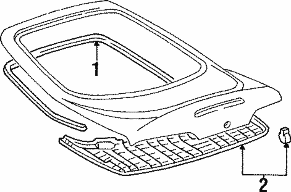 JZA80 Supra LHD/RHD Trunk Door Trim 64781-14070