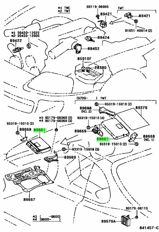 JZA80 Supra Genuine OEM 2JZ-GE A/T (NA Auto) Engine Control ECU (89661-14600)