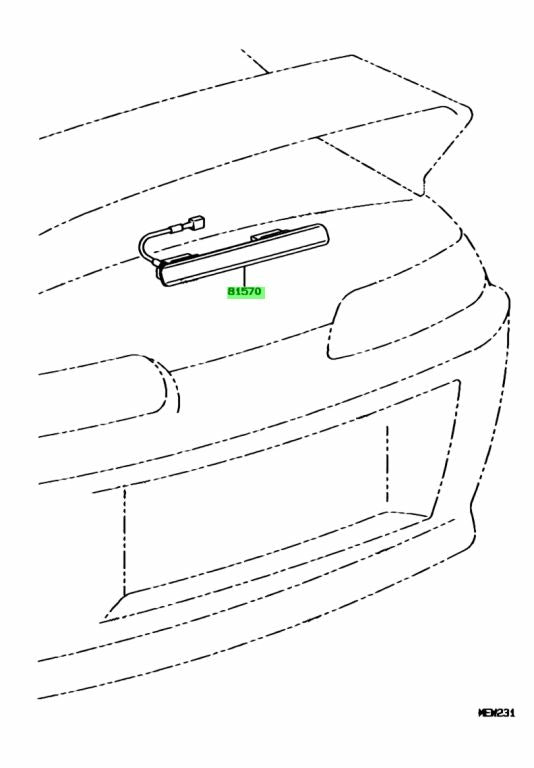 JZA80 Supra 3rd Brake Stop Signal 81570-14061