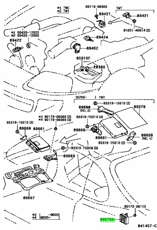 JZA80 Supra Genuine OEM Fuel Pump Control Wiring + Computer Module (82163-14031 + 89570-14240)